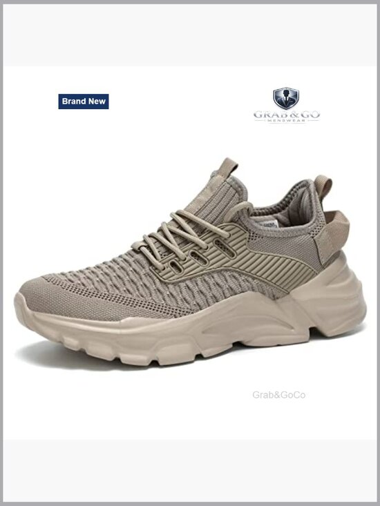 Men's Athletic Running Shoes, Lightweight Sneakers, Non-Slip Gym Workout - Picture 2 of 7